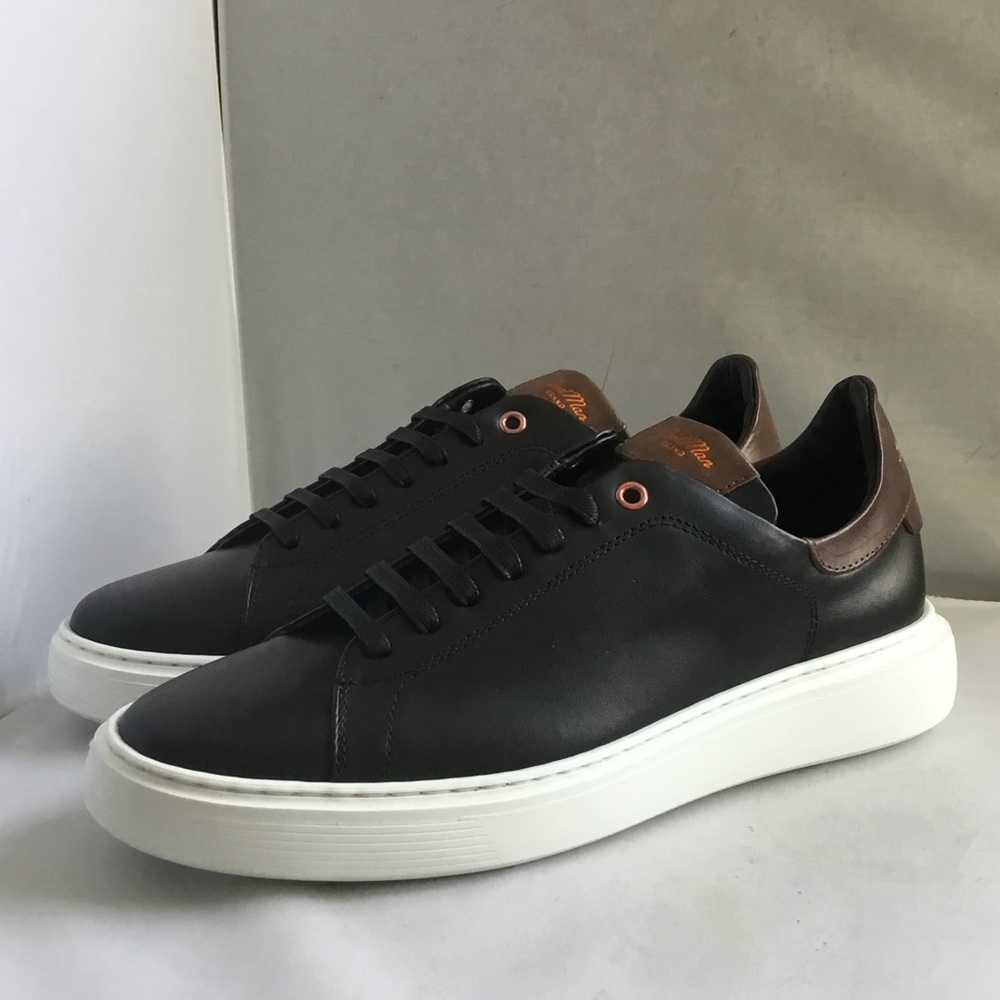 Good Man Brand Men's Dark Brown and White Low-Top Sneakers